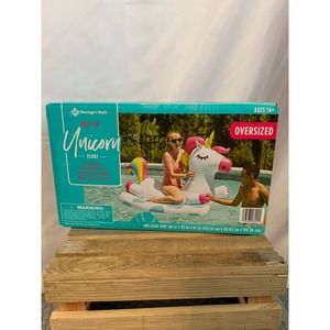 Members Mark NWT Ride on Oversized Unicorn Float with Side Handles